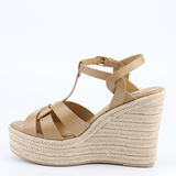 Women's Cross Plait High Wedge Sandals - Pink - Wedge Plait Sandals - 43 B - PU Leather - image 10