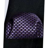 Funki Buys | Neckties | Men's 3 Pcs Purple Formal Silk Tie Set