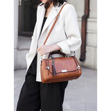 Handbags Women's Fashion Boston Bag - Black - Handbag - Medium - PU Leather - image 15