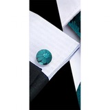 Funki Buys | Neckties | Men's 3 Pcs Teal Flowers Formal Tie Set