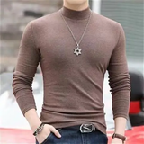 Men's Women's Slim Fit Mock Neck Shirts - Black - Skivvy - 6XL - Polyester - image 2