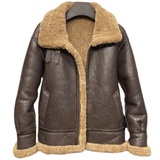 Men's Genuine Leather Sheepskin Jacket - Black - Bomber Jacket - 6XL - Genuine Leather - image 1