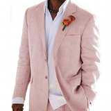 Men's 2 Pcs Linen Beach Wedding Suit - Beige - Beach Wedding Suit - Custom - Linen - image 37