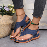 Women's Summer Slip On Sandals - Black - Slip On Sandals - 43 B - PU Leather - image 3