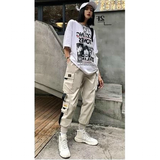 Women's Retro Streetwear Cargo Pants - Black - 1 / Cargo Pants - 5XL - Polyester - image 31