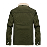 Men's Winter Down Jackets Fleece Coats - Black - Fleecy Jacket - 6XL - Cotton - image 8