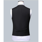 Men's High Quality 3 Pcs Formal Dress Suit - Grey - 1 / 3 Pcs Suit - M (EUR XXS) - Polyester - image 13