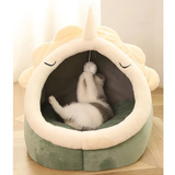 Funki Buys | Pet Beds | Cat Bed Warm Cozy Kitten Cat Cave - Pink - Rabbit / Cat Cave Bed / L / Plush - image 16