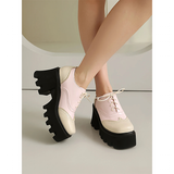 Women's British Walker Chunky Platforms - Black/Beige - Platform Chunky Shoes - 43 B - PU Patent Leather - image 22