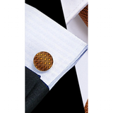 Funki Buys | Neckties | Men's 3 Pcs Bronze Geometric Tie Set