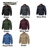Men's Military Aviator Bomber Jacket - Green - Bomber Jacket - CN 4XL(US 2XL) - Polyester - image 14