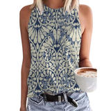 Women's Paisley 3D Print Retro Tank Tops - Light Blue - 1 / FKF66F20231414A - 5XL - Polyester - image 1