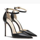 Women's Pointed Toe Matte High Stilettos - Beige - 1 / Matte 12cm - 46 B - Genuine Leather - image 20