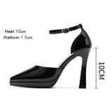 Funki Buys | Shoes | Women's Patent Leather Pointed Toe heels