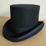 Men's Handcrafted Luxury Formal Top Hats - Gray - Hat 15cm - S(55cm) - Wool - image 28