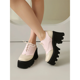Women's British Walker Chunky Platforms - Black/Beige - Platform Chunky Shoes - 43 B - PU Patent Leather - image 23