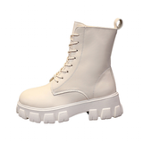 Funki Buys | Boots | Women's Lace-up Chunky Combat Boots - Black - Ankle / With Plush Inner / 43 B / PU Leather - image 17