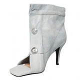 Women's Quirky Denim High Heel Shoes - Blue - 2 / w1379 / Denim Shoes - 43 B - Denim - image 24