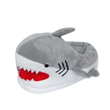 Women's Cute Shark Slippers - Grey/White - Panda Slippers - One Size - Plush - image 11