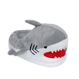 Women's Cute Shark Slippers - Grey/White - Panda Slippers - One Size - Plush - image 21