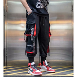 Men's Punk Goth Streetwear Cargo Pants - Black - 1 / Evb60 / Pants - XXXL - Polyester - image 18