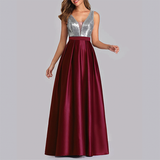 Women's Satin Sequin Evening Dress - Rose Gold - Evening Dress - US22 - Satin/Sequin - image 49