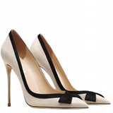 Women's Faux Leather Bow Knot Stilettos - Apricot - 1 / Suede / 12cm - 45 B - PU Leather - image 39