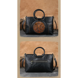 Handbags Women's Embossed Retro Bags - Black - Handbag - PU Leather - image 18
