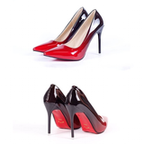 Women's Gradient Two Toned High Heels - Gray - 1 / 10cm Heels - 9 B - PU Leather - image 16