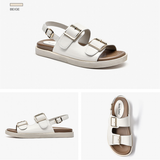 Women's Summer Leather Slide Sandals - Black - 1 - Flat Summer Slides - 9.5 B - Genuine Leather - image 22