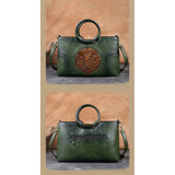 Handbags Women's Embossed Retro Bags - Black - Handbag - PU Leather - image 20