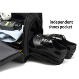 Duffle Bags Gym Travel Work Carry Bag - Grey - Style 1  With Shoes Pocket - Medium - Oxford Nylon - image 12