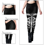 Women's Dark Grunge Gothic Punk Legging - Black - 1 / B230-1140 / Leggings - XL - Polyester - image 19