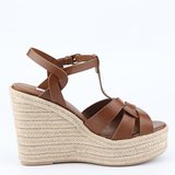 Women's Cross Plait High Wedge Sandals - Pink - Wedge Plait Sandals - 43 B - PU Leather - image 18