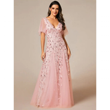 Women's Long Sequin Lace Formal Dress - Green - Gown - 26 - Polyester/Chiffon/Tulle - image 24