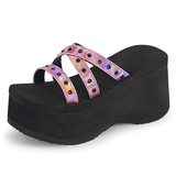 Funki Buys | Shoes | Women's Gothic Platform Wedge Sandals