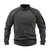Men's Stand Collar Mock Neck Pullovers - Black - Sweater - 4XL - Polyester - image 1
