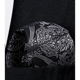 Funki Buys | Neckties | Men's 3 Pcs Formal Black Gray Tie Set