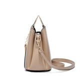 Handbags Women's Luxury Two Toned Bags - Beige - Handbag - Small - PU Leather - image 10