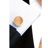 Funki Buys | Neckties | Men's 3 Pcs Gold Purple Polka Dot Tie Set