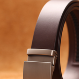 Men's Leather Handmade Automatic Belts - Black - Men's Belt - 135cm - Genuine Leather - image 10