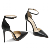 Women's Pointed Toe Matte High Stilettos - Beige - 1 / Matte 12cm - 46 B - Genuine Leather - image 23