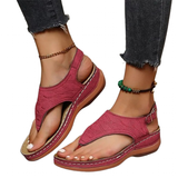 Women's Summer Slip On Sandals - Black - Slip On Sandals - 43 B - PU Leather - image 1