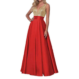 Women's Custom Satin Evening Dress - Salmon - Satin Dress - Satin - image 18