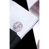 Funki Buys | Neckties | Men's 3 Pcs Pink Floral Luxury Tie Set