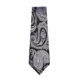 Men's 4 Pcs Classic Paisley Tie Vest Set - Black - 4pc Tie Set - MJTZ0148 - 3XL - Silk - image 5