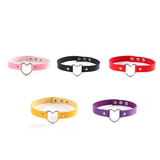 Women's Heart Choker Cosplay Collars - Black - Heart Choker - Medium - PU Leather - image 10
