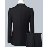 Men's High Quality 3 Pcs Formal Dress Suit - Grey - 1 / 3 Pcs Suit - M (EUR XXS) - Polyester - image 12