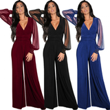 Women's Sassy Wide Leg Evening Pant Suit - Black - Wide Leg Evening Pant Suit - 3XL - Polyester Chiffon - image 7