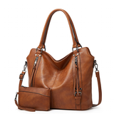 Handbags Women's Fashion Tote Bags - Brown - 1 - Handbag + Purse - Medium - PU Leather - image 1
